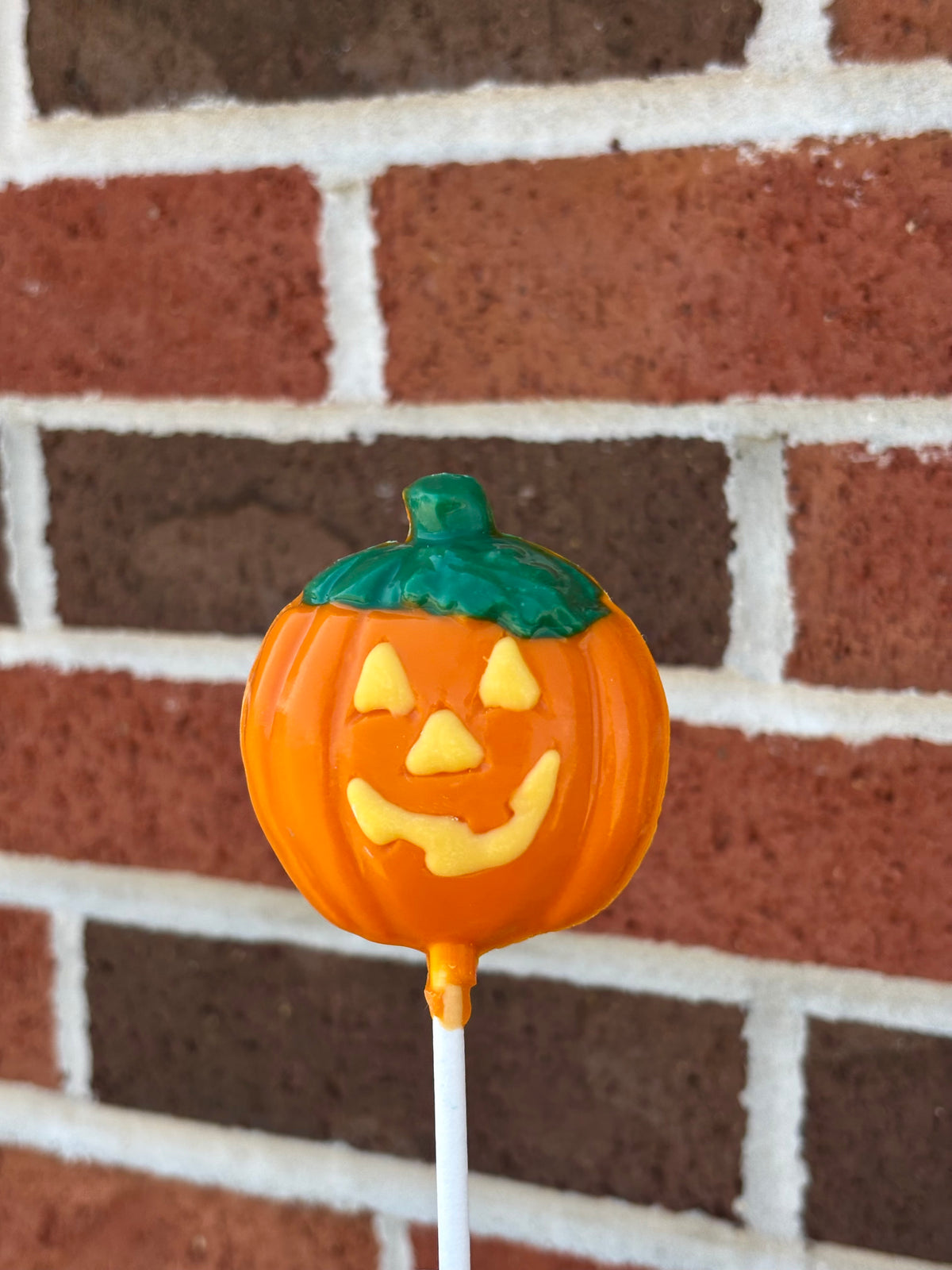 Jack-O-Lantern Chocolate Sucker
